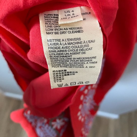 Anthropologie Red Dress - Picture 5 of 6